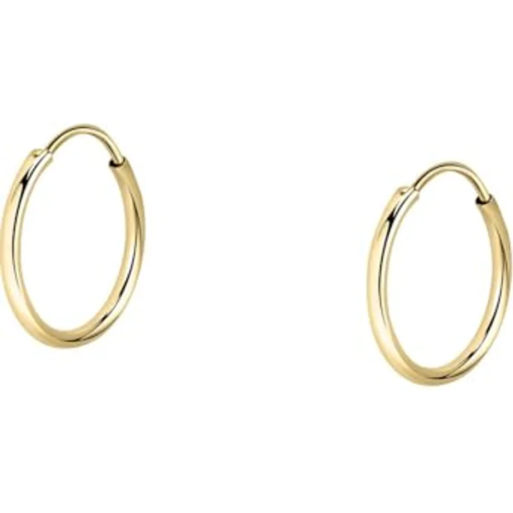 FAVS Damen-Creolen 375er Gelbgold, zeitloser Ohrschmuck in One Size – Bild 1