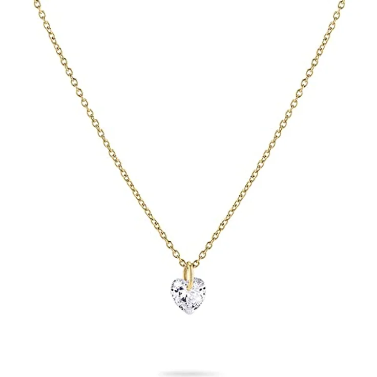 Tamaris Halskette TJ-0363-N-45, Edelstahl IP Gold mit Herzmotiv, 40+5 cm verstellbar – Bild 1