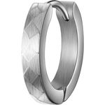 True Rebels Herren Creole aus Edelstahl silber, mit Rautenmuster und Klappverschluss, kratzfest und wasserfest