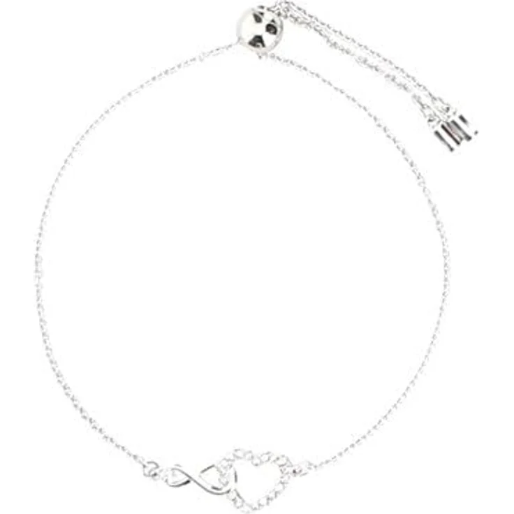 Swarovski Swa Infinity 5524421, Armband aus Metall mit Swarovski-Kristallen, Länge ca. 24 cm, Karabinerverschluss