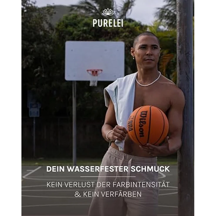 Purelei Diligence Perlenkette, wasserfeste Edelstahl-Halskette für Männer und Frauen, verstellbar 45-50 cm, ideal für individuellen Look – Bild 5