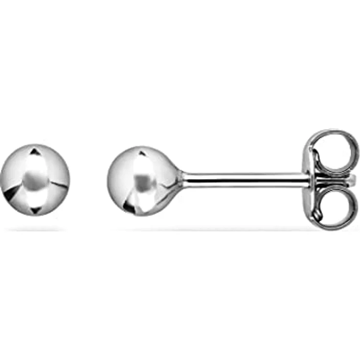 FAVS Damen-Ohrstecker 925er Silber, klassisches Design, 0,4 cm, Geschenkbox – Bild 3