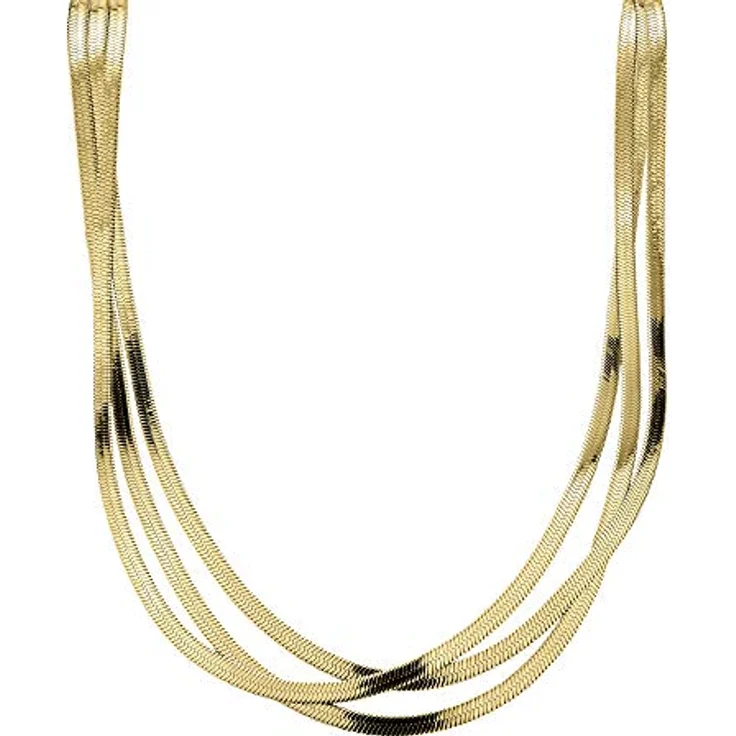 LIEBESKIND Layeringkette aus Edelstahl, 45 cm, golden, mit Karabinerverschluss, in Geschenkbox – Bild 1