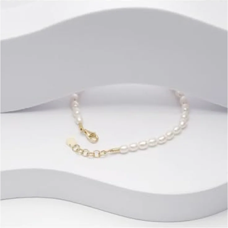 CHRIST Damen-Armband 585er Gelbgold mit Süßwasserperle, One Size – Bild 3
