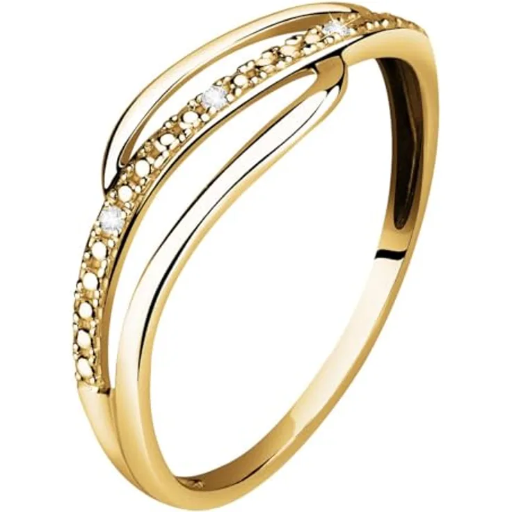 CHRIST Damenring 89209290, eleganter Ring für Damen mit zeitlosem Design