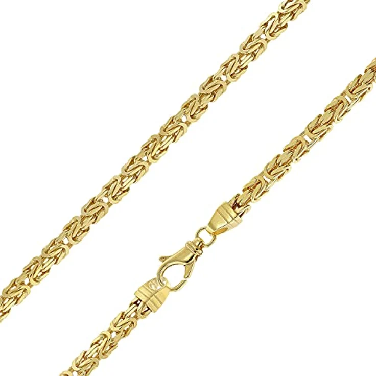 trendor Armband Königskette Gold auf Silber 925, Breite 4,7 mm, 23 cm, modischer Armschmuck für Damen und Herren, perfekte Geschenkidee – Bild 3