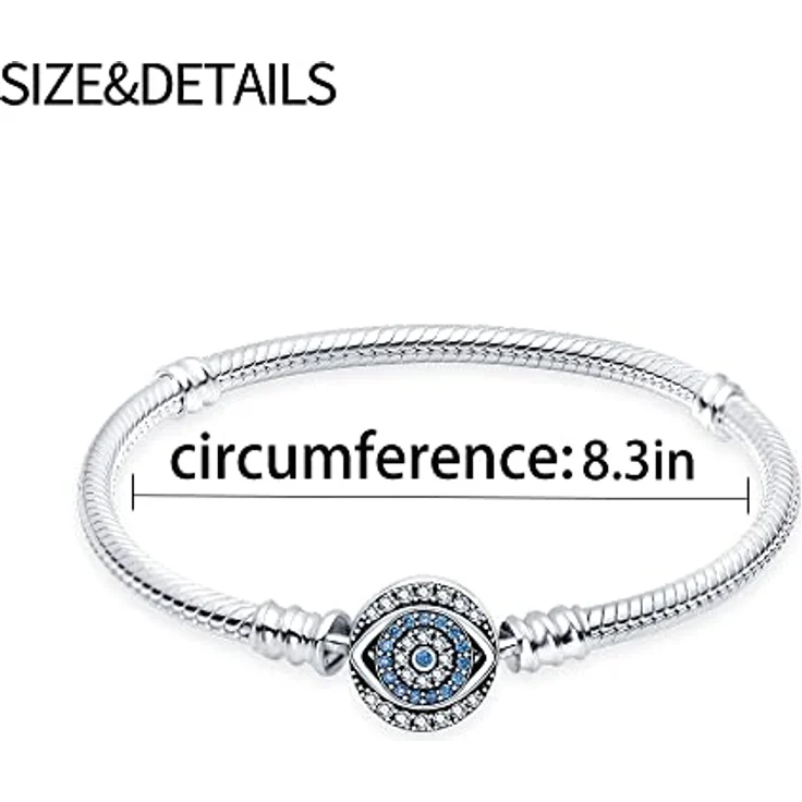Pandach Damen Armband 925 Sterling Silber, Schlangen-Gliederarmband für Valentinstag, Geburtstags- und Weihnachtsgeschenke – Bild 5