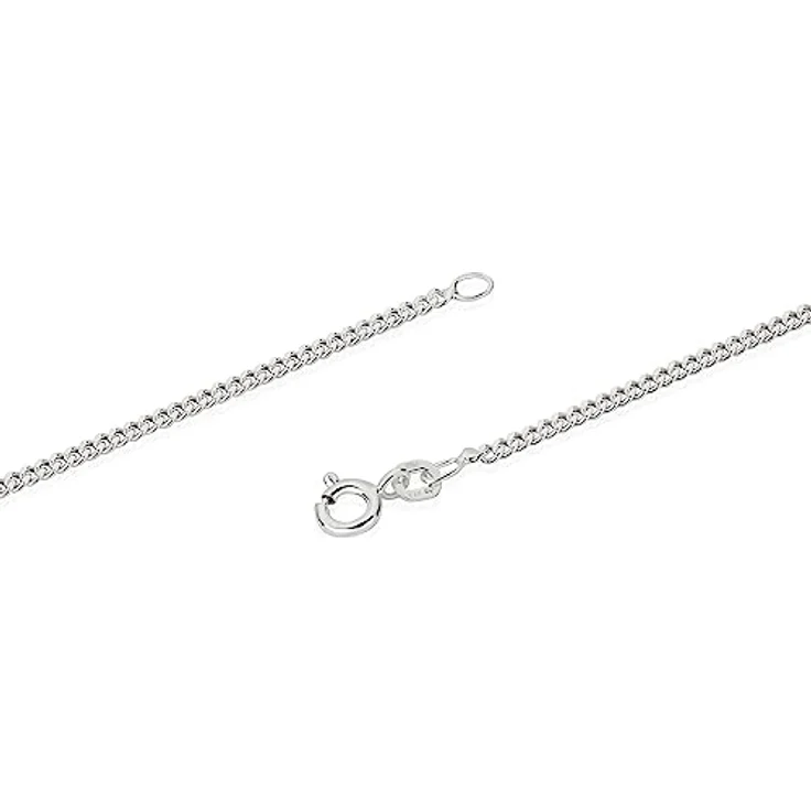 NKlaus Silberkette 925 Sterling Silber, 50 cm, klassisches Panzerdesign für Damen und Herren – Bild 2