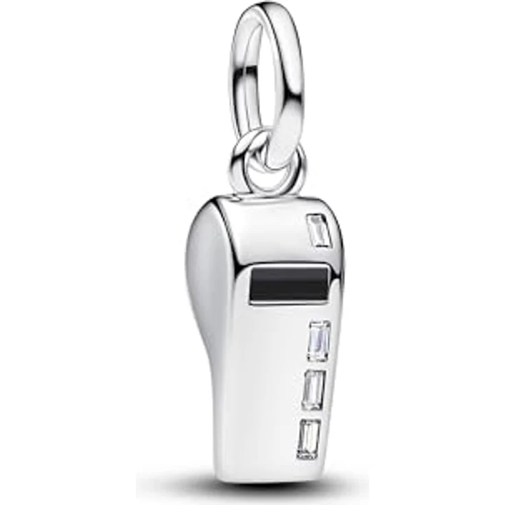 Pandora Charm-Einhänger 794713C01, Schiedsrichterpfeife aus Sterling Silber mit Zirkonia-Akzenten – Bild 1