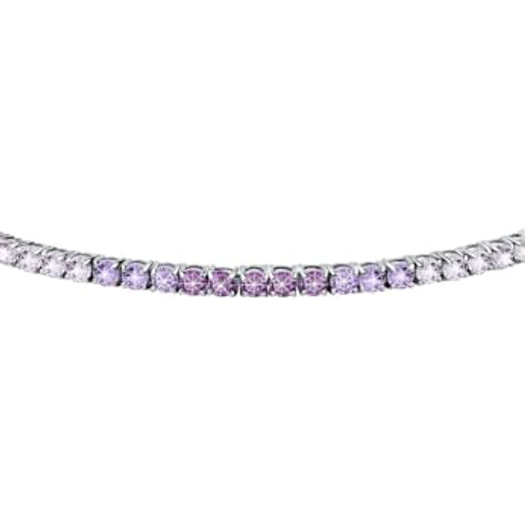 CHRIST Damen-Armband 925er Silber, recycelte Zirkonia, One Size, lila – Bild 3