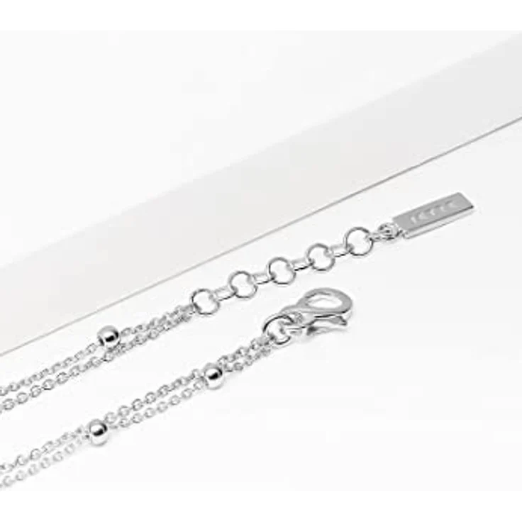 JETTE Damen-Armband 925er Silber mit Süßwasserperle, One Size (17 cm mit 3 cm Verlängerung), Silber 32021990 – Bild 3
