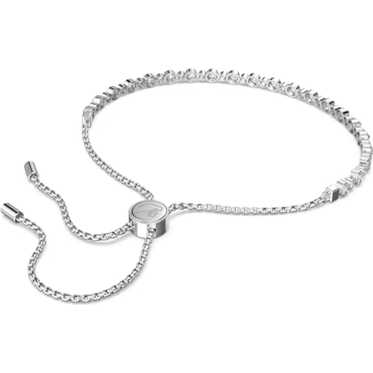 Swarovski Subtle Trilogy Armband, Weiss, Rhodiniert, Damenarmband mit Swarovski Kristallen, 11-22 cm Länge – Bild 4