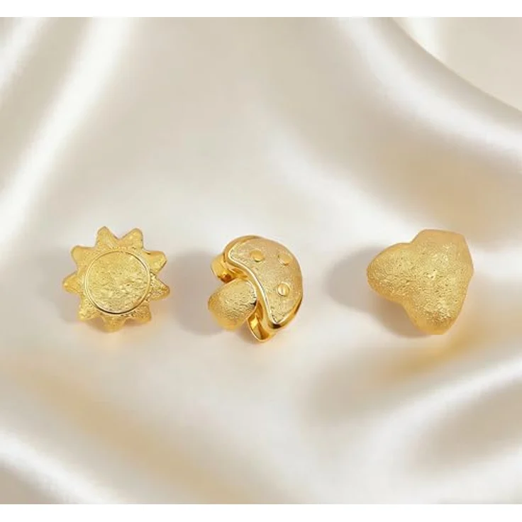 Anduonie 925 Silber Charms Anhänger mit Gold Stopper, roter Pilz Charm für europäische Armbänder und Halsketten – Bild 2