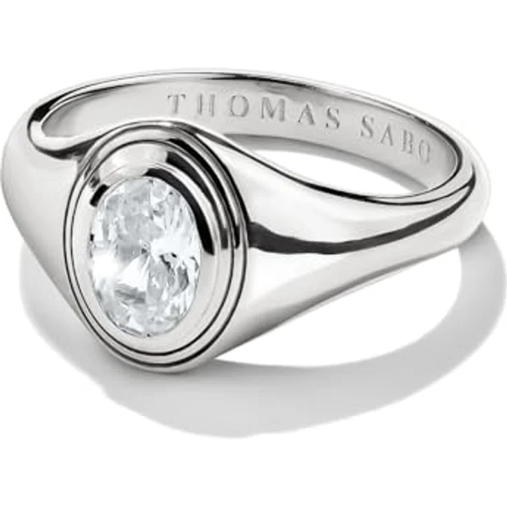 THOMAS SABO Damenring Silber 925 mit Zirkonia, Größe 54, hochwertiger Schmuck – Bild 2