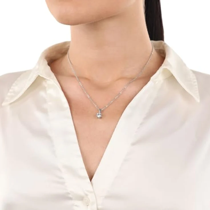 Amor Motivanhänger 925 Sterling Silber, Damen Anhänger mit synthetischem Zirkonia, kommt in Schmuck Geschenk Box – Bild 2
