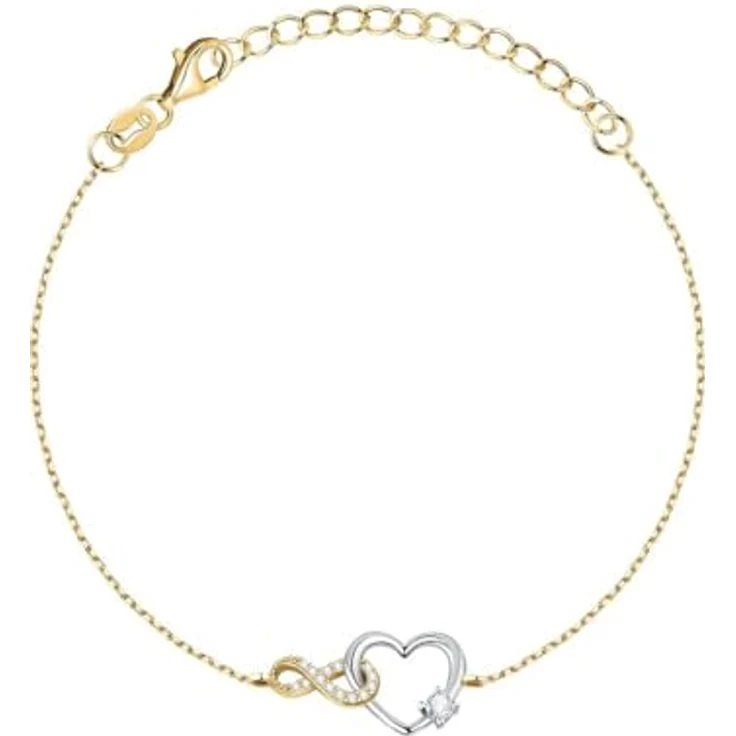 FAVS Damen-Armband 925er Silber mit 15 Zirkonia, One Size – Bild 1