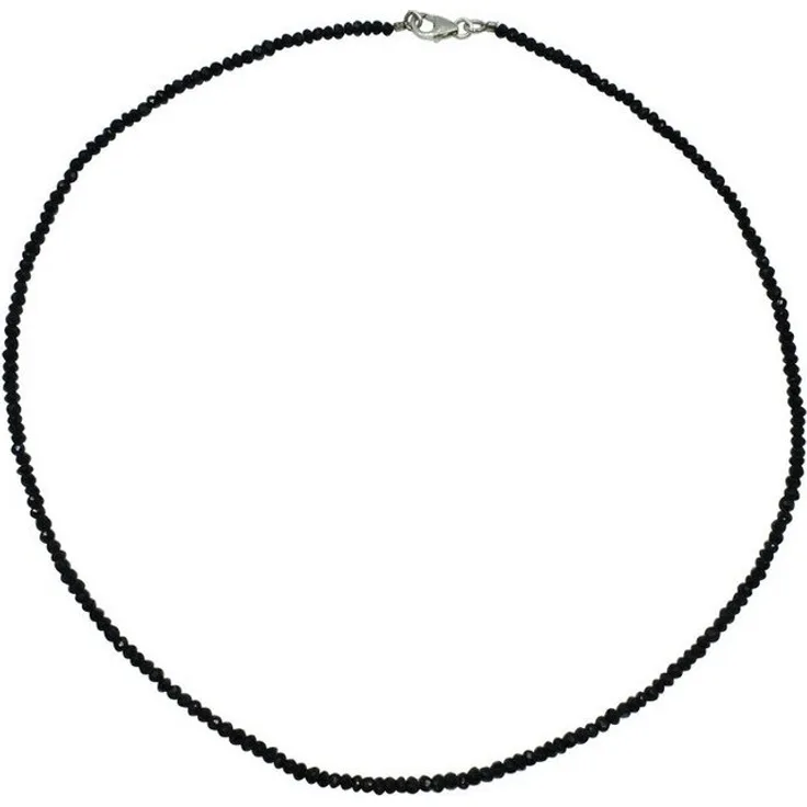 Firetti Halskette ohne Anhänger, Silber 925 mit Spinell, Made in Germany, zeitloses Design