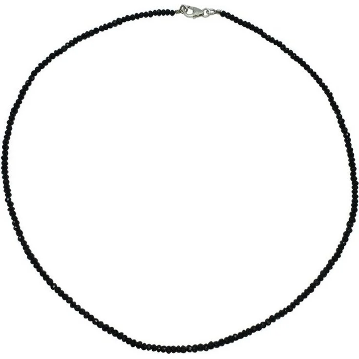 Firetti Halskette ohne Anhänger, Silber 925 mit Spinell, Made in Germany, zeitloses Design