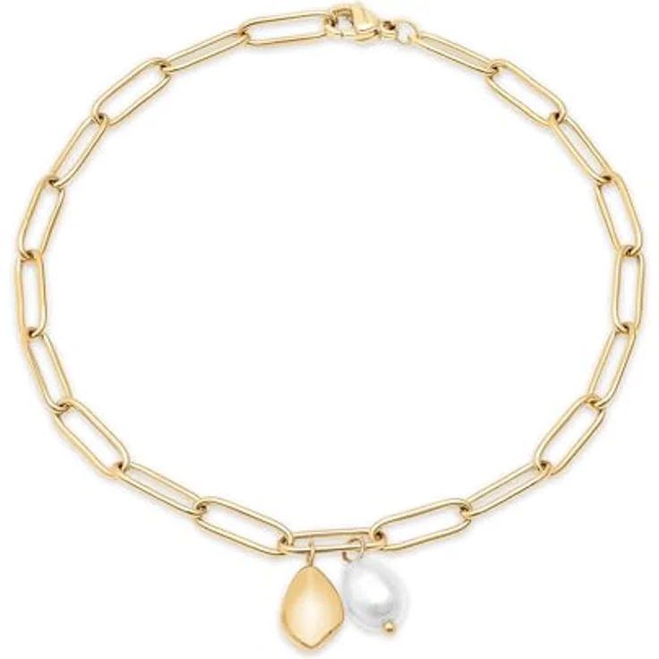s.Oliver Bracelet - Elegantes Armband aus poliertem Edelstahl - gold - verstellbar bis 21 cm, wasserfest & hautfreundlich – Bild 3