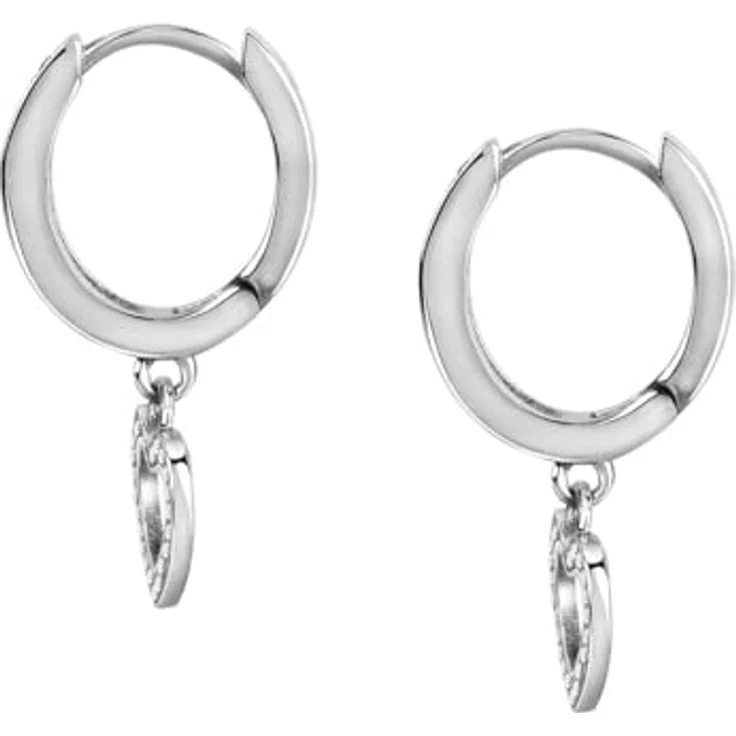 CHRIST Damen-Ohrhänger 925er Silber, recycled mit Zirkonia, One Size – Bild 2