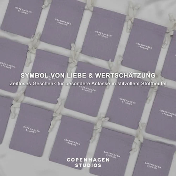Copenhagen Studios Damen-Fußkette aus Edelstahl, 27 cm, Silber mit Karabinerverschluss und CPH-Logo-Anhänger – Bild 5
