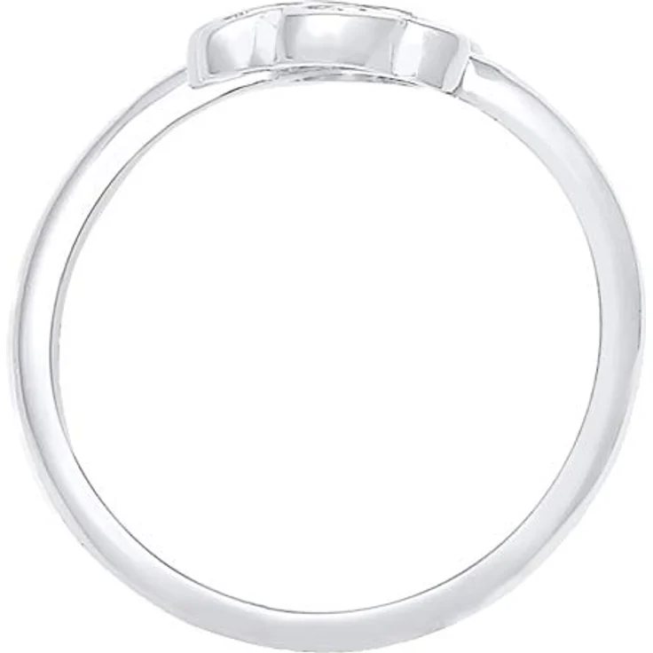 Nenalina Damenring Silber 925, vergoldet, verstellbar, Herz und Pfote – Bild 3