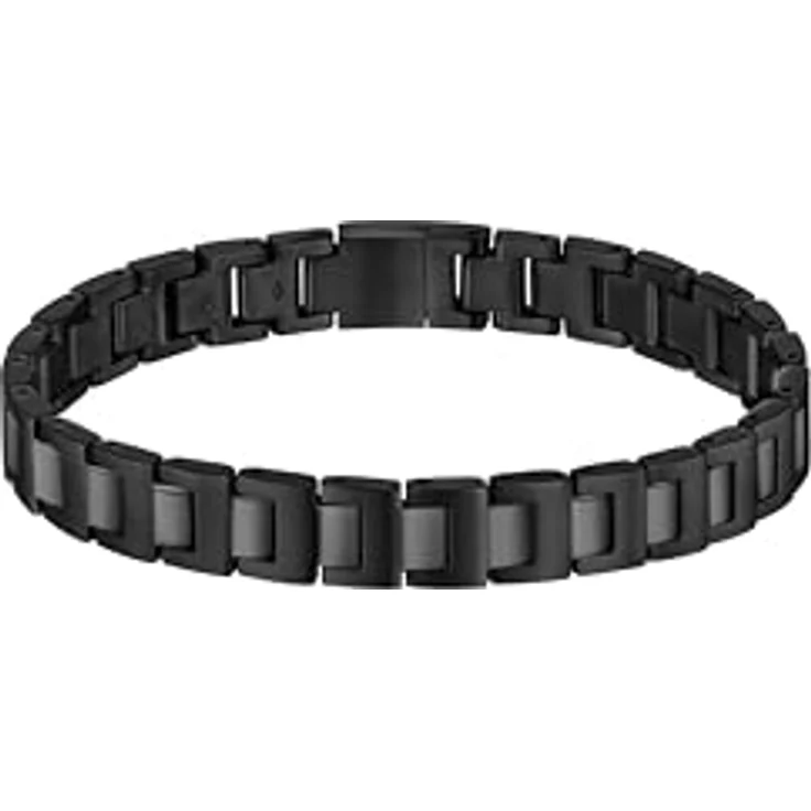 HUGO BOSS Candor Herren-Armband, skulptural mit schwarzer IP-Beschichtung und Magnetverschluss – Bild 2