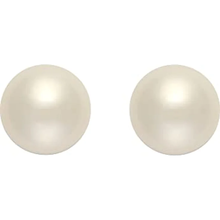 CHRIST Ohrstecker 87476472, 585er Weißgold mit kreisrunden Perlen, puristisches Design – Bild 1