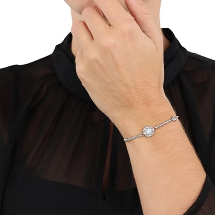 Joop! Armband Edelstahl Damen, Bicolor mit synth. Zirkonia, 19+3 cm, in Schmuck Geschenk Box, 2039845 – Bild 2
