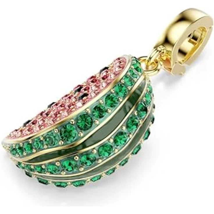 Swarovski Idyllia Charm, Mehrfarbige Wassermelone mit Goldlegierungsschicht und verschiedenen Schliffen – Bild 5