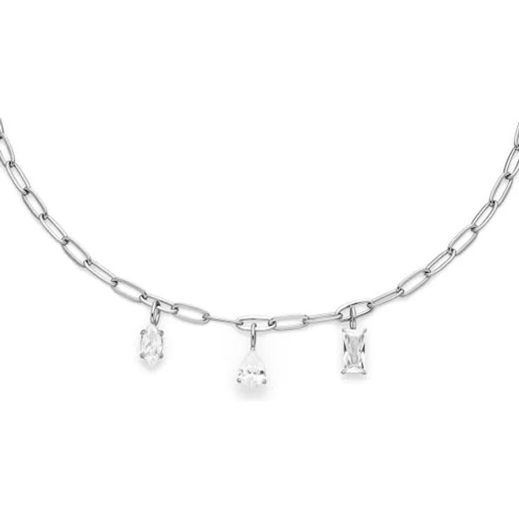 s.Oliver Bracelet - Elegantes Armband aus poliertem Edelstahl, silber - Gliederkette verstellbar bis 21 cm, wasserfest & hautfreundlich – Bild 3