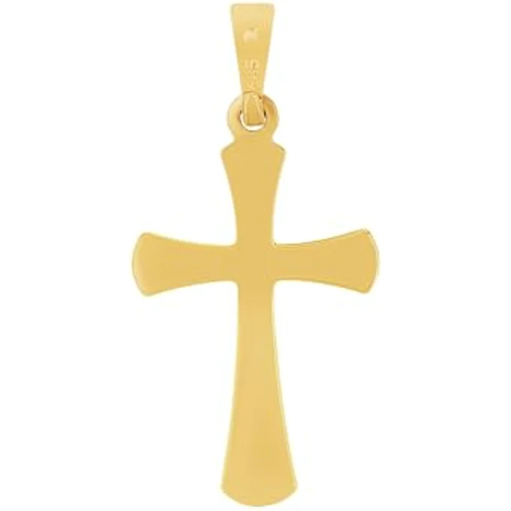 Amor Kreuz Motivanhänger, 585 Gold, Unisex Damen Herren, inkl. Schmuck Geschenk Box, 9038510 – Bild 2