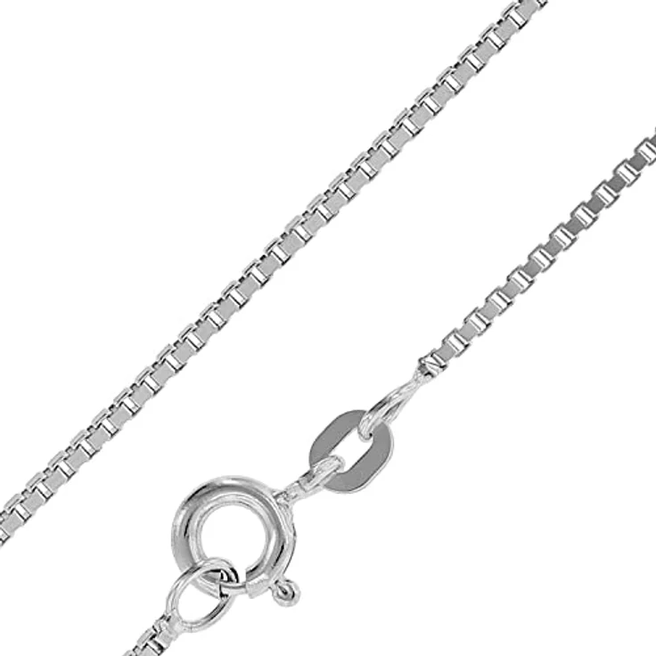 trendor Kreuz-Anhänger 24 mm Weißgold 585 (14 Karat) mit Silberkette, Damen und Herren Halskette, seidenmatt mit diamantiertem Dekor, 45 cm – Bild 4