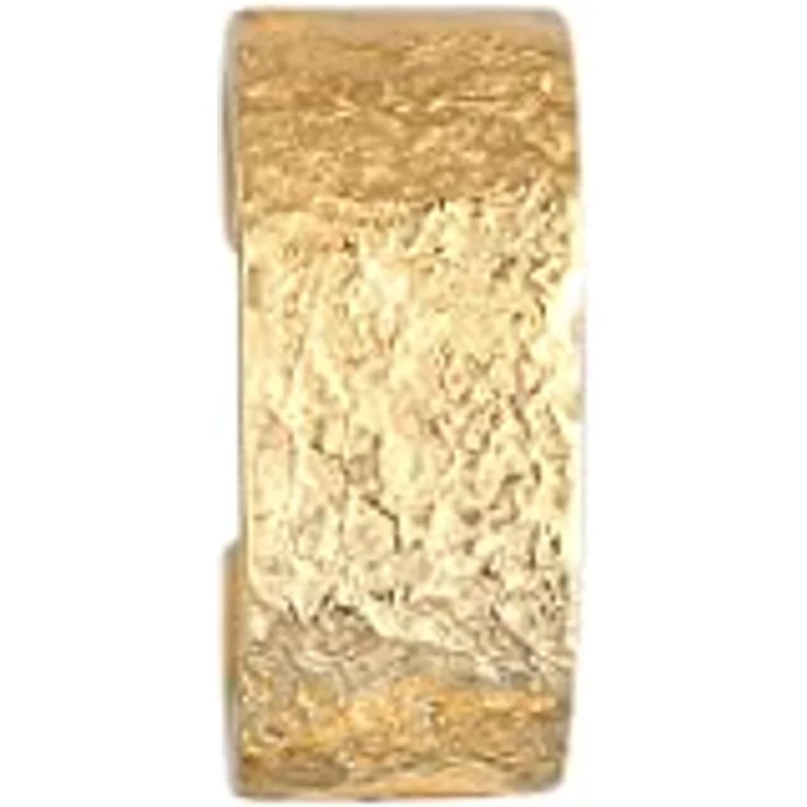 Elli Earcuff Ohrmanschette, 925 Silber vergoldet mit 24K, 10mm Durchmesser, geprägtes Design, Damen Ohrringe, handgefertigt auf Bali – Bild 2