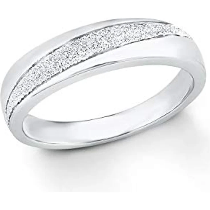 Amor Damen Ring 925 Sterling Silber, Zirkonia, in Schmuck Geschenkbox, Modell 9909162 – Bild 1