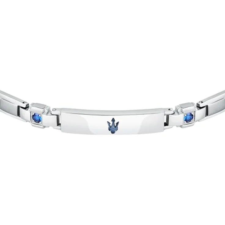 Maserati Herren-Stahlarmband, Sapphire Kollektion mit blauen Saphiren, 21,5 cm, JM224AXO02 – Bild 2