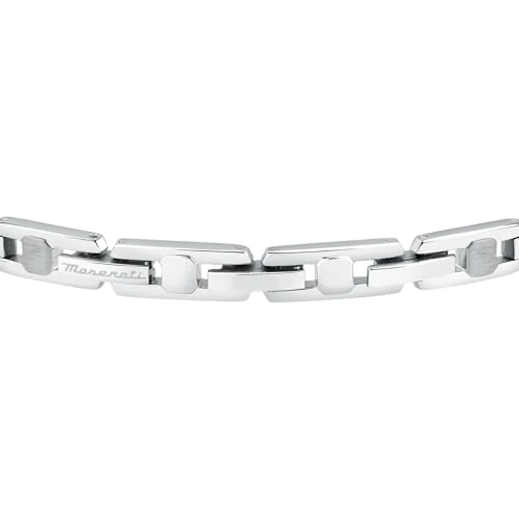 Maserati Herrenarmband Iconic Collection JM423AVD15, Edelstahl mit blauen Kristallen und IP-Dreizack, 18+3,5 cm – Bild 3