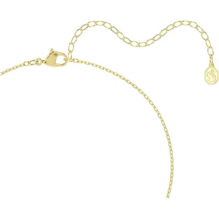 Swarovski Una Angelic Anhänger, Kissenform-Schliff, Weiß, 18 Karat Vergoldet, moderner Chic – Bild 4