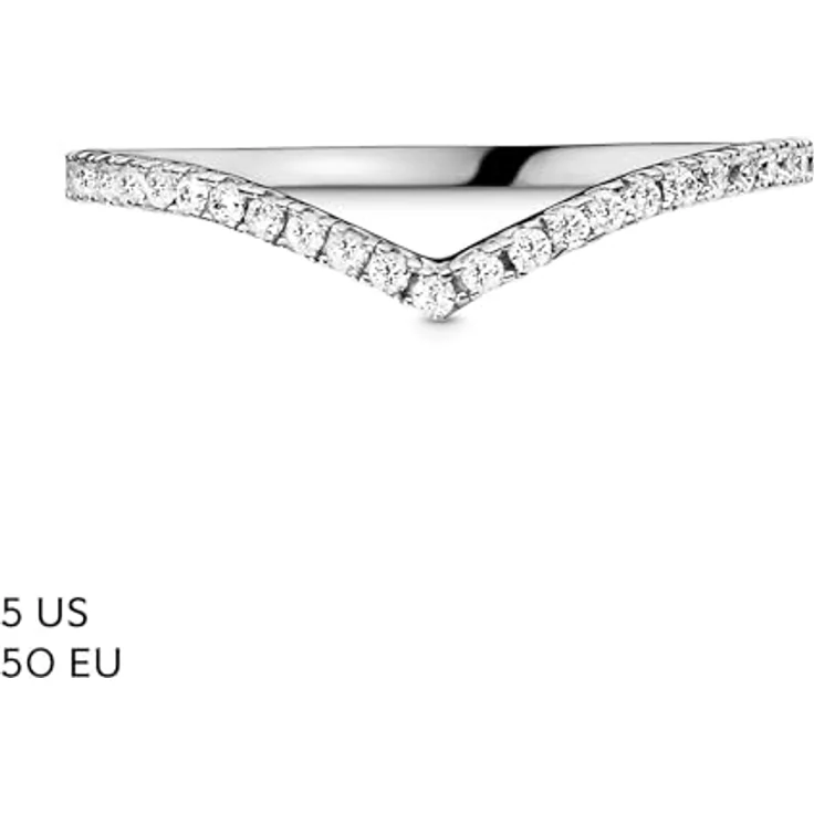 Pandora 196316CZ Damen-Ring Funkelnder Wunsch, 925/- Sterling Silber mit Zirkonias, Größe 54/17,2 – Bild 8