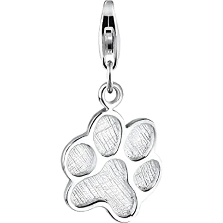 Elli Charm Katzenpfote Charm-Anhänger aus 925 Sterling Silber, modern und handgefertigt, perfekt für Tierliebhaber