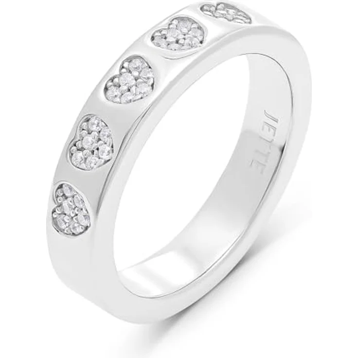JETTE Damenring 925er Silber, recycelt mit 30 Zirkonia, Modell 32027886 – Bild 1
