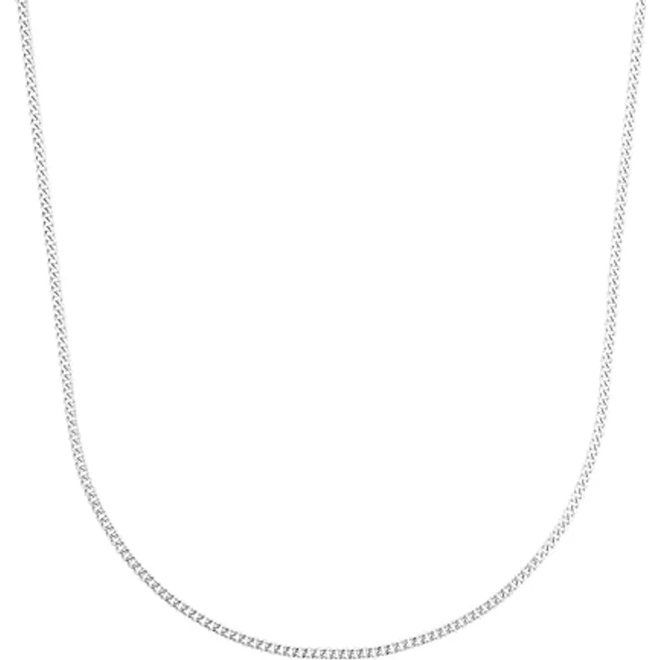 Amor Collier 925 Sterling Silber Unisex Halsschmuck, 50 cm, mit Federringverschluss in Geschenk Box, 2017692