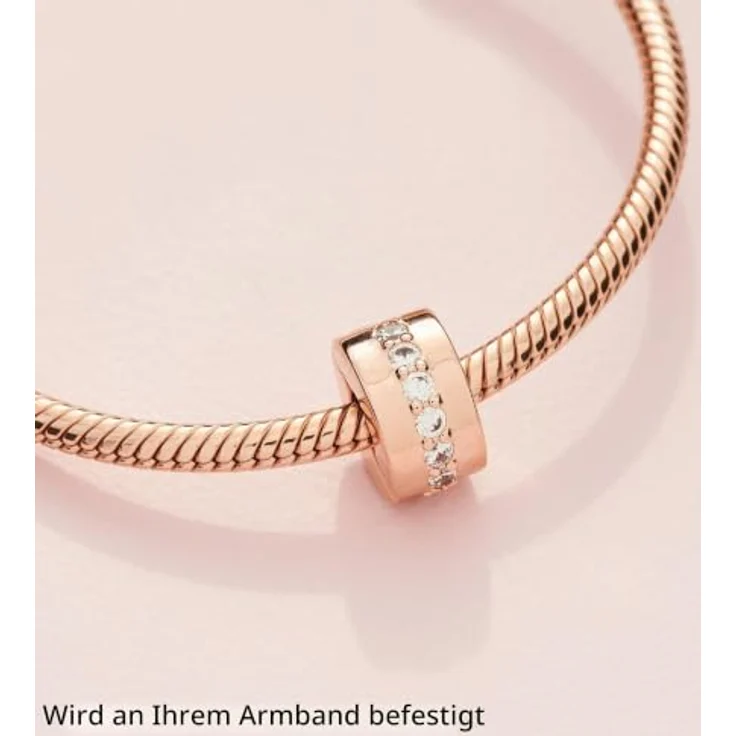 Pandora Charm Timeless Funkelndes Zwischenelement 781972CZ, eleganter Charm-Anhänger mit funkelnden Elementen – Bild 4