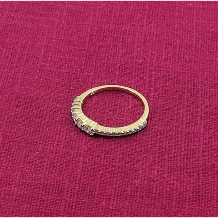 trendor Damenring Gold 333/8K Zirkonia-Ring, elegantes Schmuckstück mit strahlenden Zirkonia-Steinen, Ringgröße 52/16,6 – Bild 3
