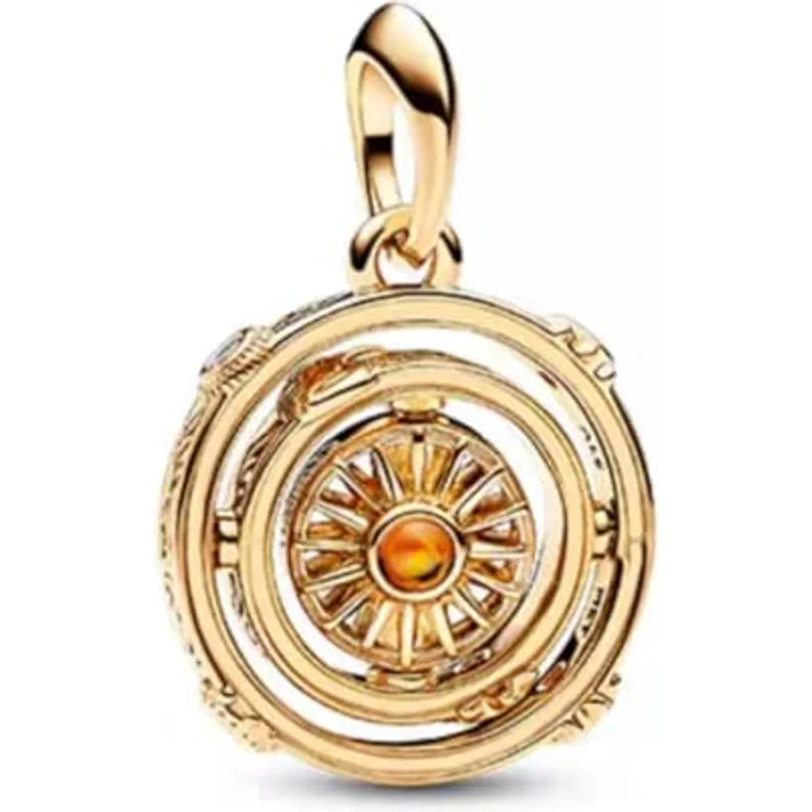 Anduonie Charms Gold Stopper Charms Anhänger Silber 925, Roter Beads Charms, kompatibel mit europäischen Armbändern für Frauen – Bild 1