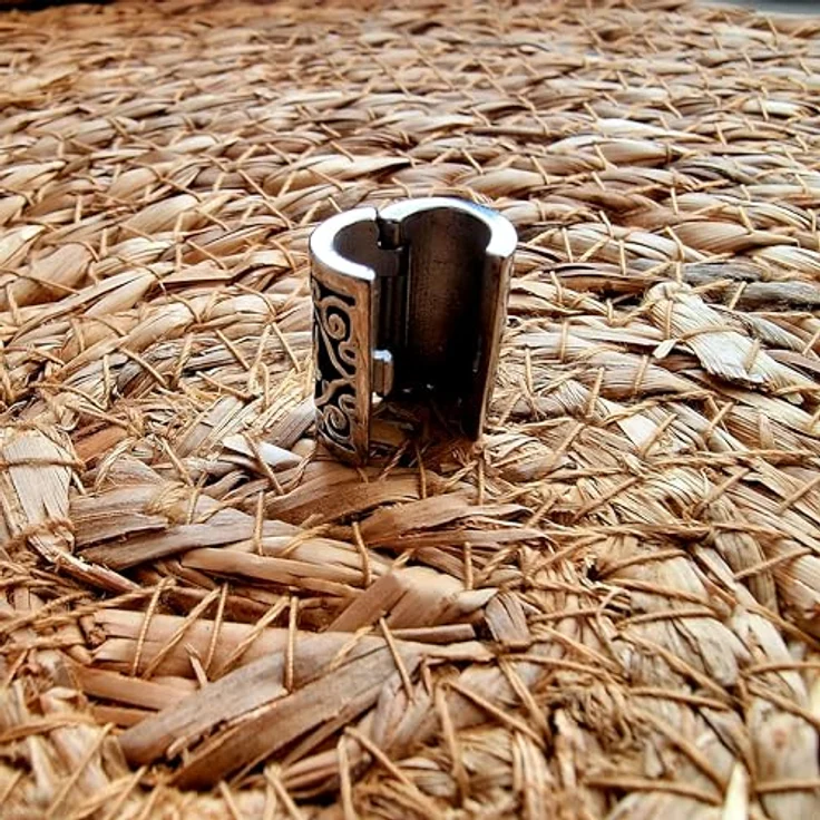 VALHALLA Wikinger Bartperle, Drachen-Design, 316L Edelstahl, einfaches An- und Ausziehen, 1 Stück – Bild 5