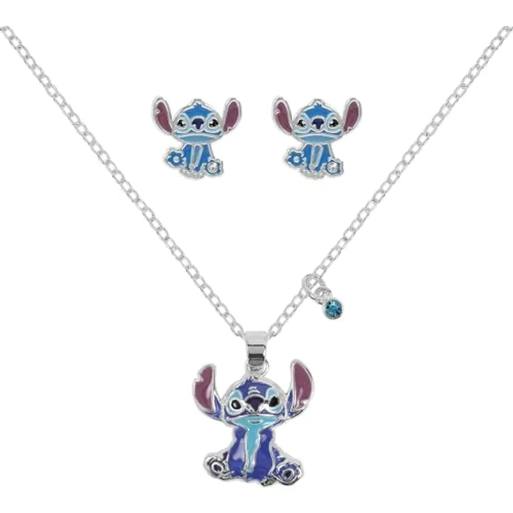 Lilo and Stitch Stitch Unisex Halskette, silberfarben, Fan-Merch von Disney Classics, ideal als Geschenk