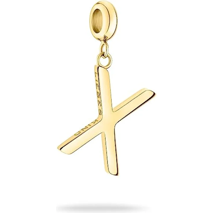 Liebeskind Berlin Charm LJ-1278-P-18 'X', Edelstahl IP Gold poliert, 1,8 cm – Bild 1