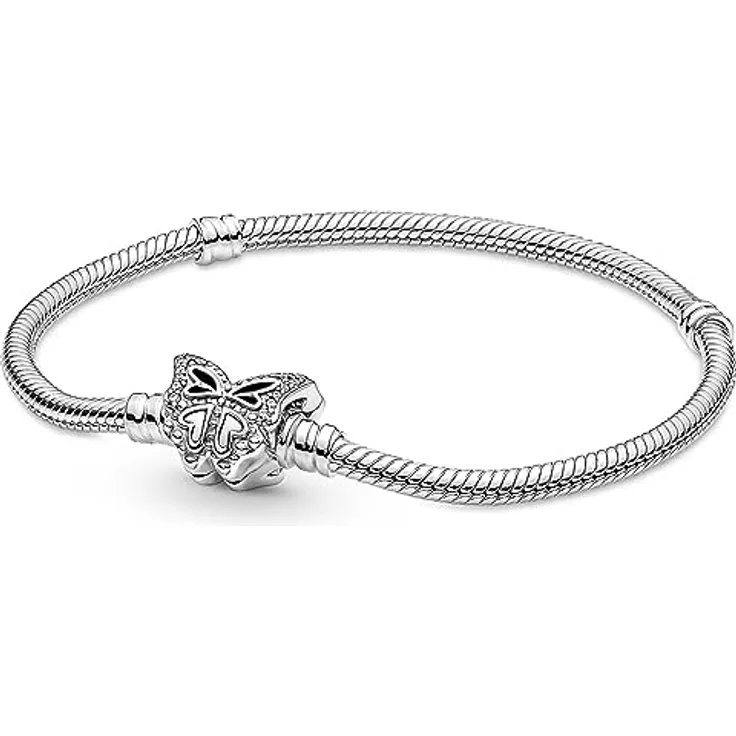 Pandora 196316C02 Damenring Wish, Funkelndes Blau aus 925 Sterlingsilber mit blauen Kristallen, Breite 2 mm