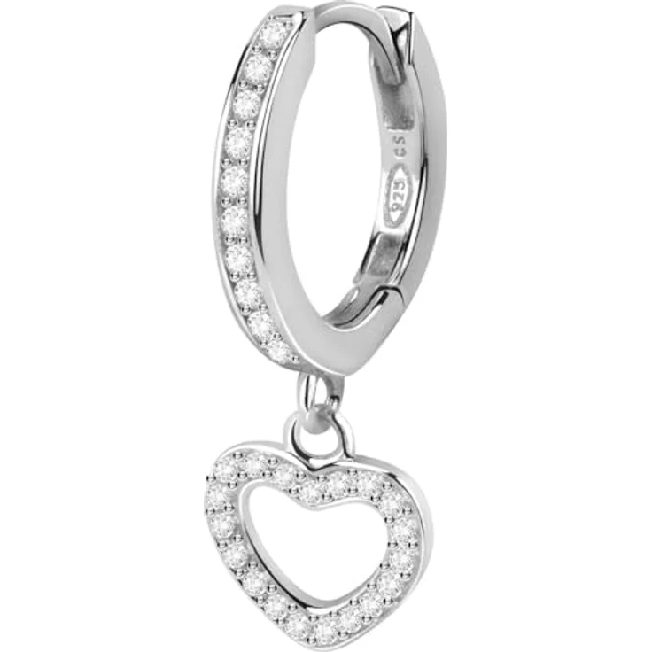 CHRIST Damen-Ohrhänger 925er Silber, recycled mit Zirkonia, One Size – Bild 5